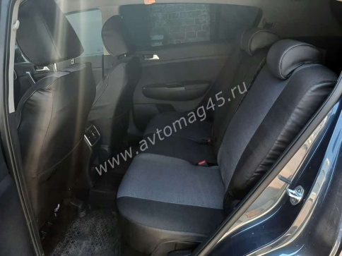 Авточехлы  Kia Sportage Киа Спортаж 2016-10.2022г 4пок Hyundai Tucson 3 16-21г жаккард чер-сер Ижевс фото 8