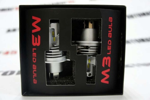 M3 чип  H4 12В 40W 6000К 4000Lm 2шт гарантия 5мес    фото 3