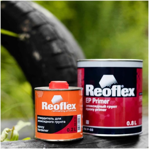 Reoflex грунт эпоксидный серый 2K 0,8л + 0,2л    фото 4