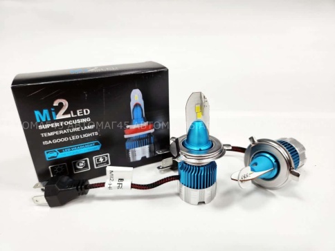 C2R MI2 чип CSP LED 2шт H4 26В 6500К 2000Lm гарантия 4мес    фото 1