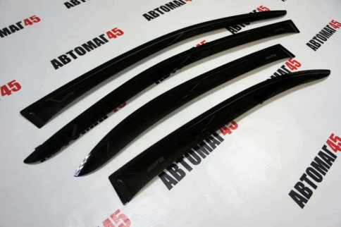 ANVair  дефлекторы окон Chevrolet Aveo Шевроле Авео седан 05-12г Ravon Nexia R3 16-20г компл 4шт фото 4