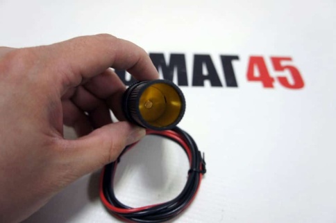 Автоэлектроника гнездо прикуривателя до 5А с проводом 2x0,50x1м    фото 2