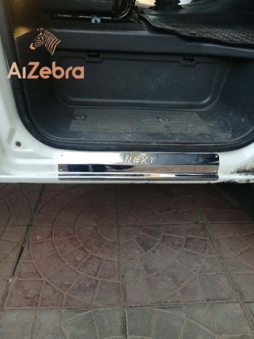 LIDER  Накладки на пороги  ГАЗель GAZ Next 2 шт алюминий широкие    фото 2