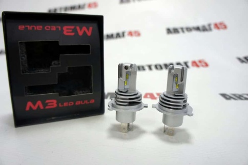 M3 чип  H4 12В 40W 6000К 4000Lm 2шт гарантия 5мес    фото 2