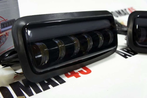 TLT  надфарники Нива 21214 урбан бронто легенд LED + поворотник 4000Lm 6 полос  2шт гарантия 6 мес   фото 2