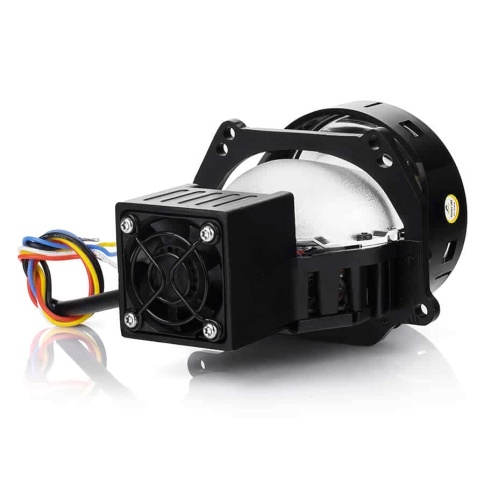 Aozoom  A6+ 2022 светодиодные Би-Led линзы 3.0" 12V 35W 5500K 4200Lm 2чипа 3рефлектора гарант 12 мес фото 5