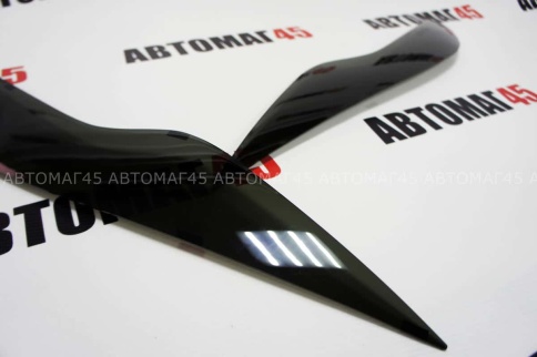 Реснички накладки на фары Ford Focus 2 Форд Фокус 2 2007-2011г рестайлинг 2шт    фото 3