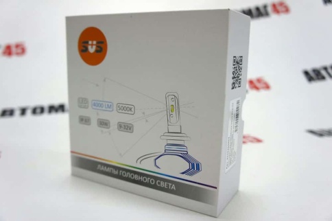 SVS S1  plus чип CSP LED 2шт H4 12В 30W 5000К 4000Lm с обманкой гарантия 5 мес    фото 3