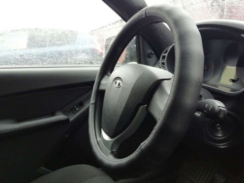 Autoprofi  оплетка руля кожа черная ребристая размер М AP-265 BK   фото 4