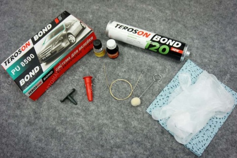 TEROSON Клей герметик для вклейки стекол комплект 310мл фото 1