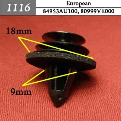 1116 Клипса пистон для европейских машин фото 1