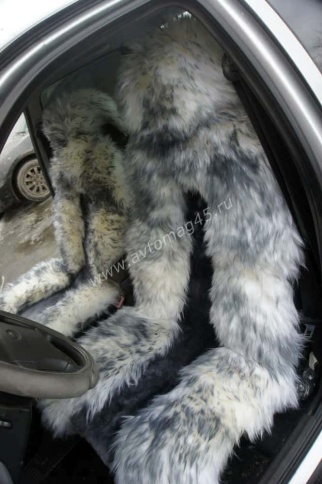 Maximal Накидки  комбинированные середина темно-серая бока палевые 140х50см 2шт    фото 1