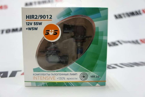 SVS  лампа HIR2 9012 Intensive +130% яркости 12V 55W 3800K 2шт + W5W    фото 6
