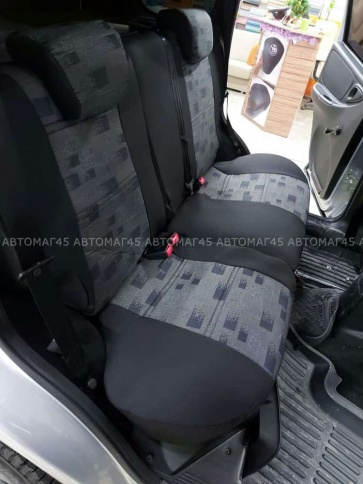 Авточехлы  Лада Lada Нива Тревел Travel с 2021г жаккард серый    фото 2