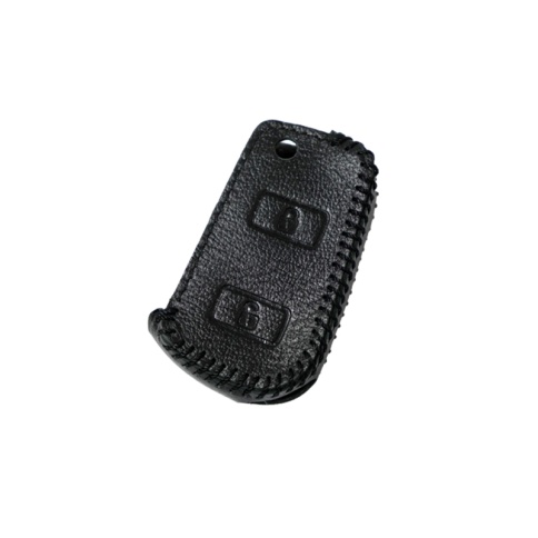 Чехол  под выкидной ключ Toyota Camry Reiz Yaris Rav4 кожа с плетеной строчкой фото 1