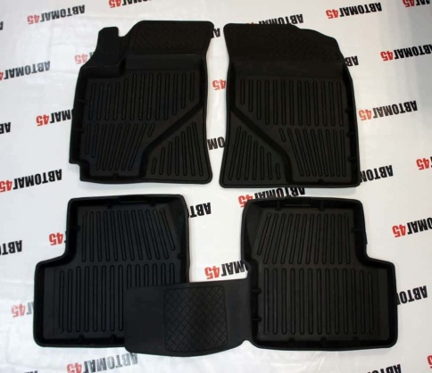 Коврики в салон Toyota Corolla 01-07г Lifan Solano 10-17г BYD F3 06-13г Toyota Platz 99-05г комп 4шт фото 4
