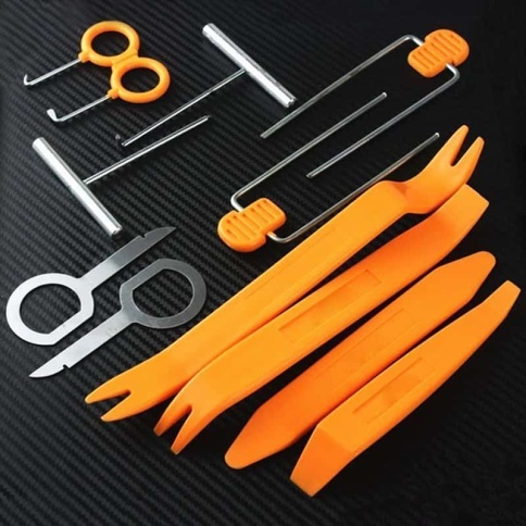 GUA ERLE  набор инструментов для снятия обшивки и клипс 12 предметов S280    фото 1