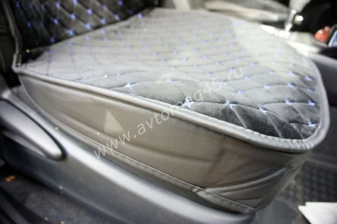 Чехлы  накидки на сиденье вельвет черный с бежевой/белой ниткой комплект 5шт    фото 8