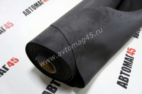 Алькантара  на поролоне темно-серая 1м х 1,5м АКЦИЯ фото 2