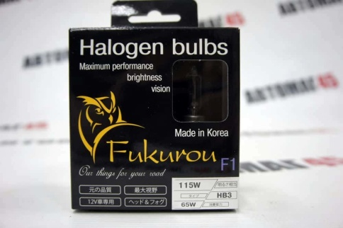 Fukurou  F1 лампа HB3 12V 65W (115W) Корея 2шт    фото 2