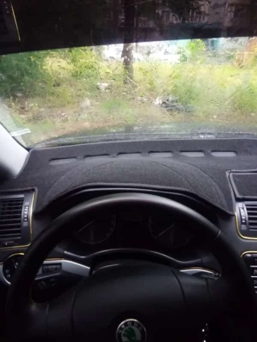 Накидка на панель Skoda Octavia A5 Шкода Октавиа А5 2004-2013г карпет Maximal фото 3