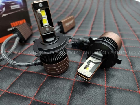 AOZOOM лампы LED 2шт H4 12В 55W 5500K 6000Lm  с обманкой гарантия 6мес    фото 4