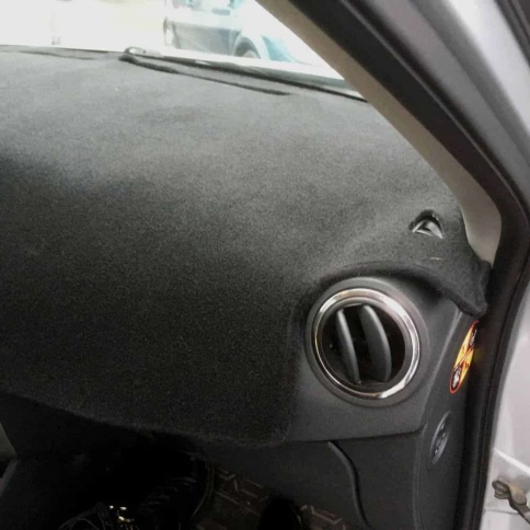 Накидка на панель Nissan Almera G15 Ниссан Альмера 2012-2019 карпет  фото 6