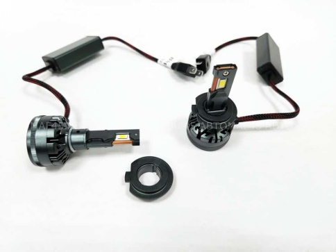 C2R V45 лампы LED 2шт H7 12В 50W 5500K 4500Lm  с обманкой гарантия 6мес    фото 2