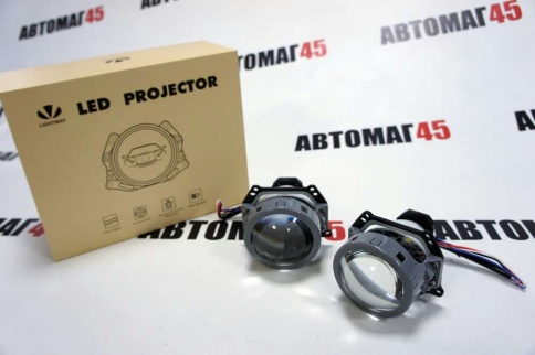 LTway  A3+ MAX светодиодные Би-Led линзы 3.0" 12V 35W 5500K 4000Lm гарантия 12 месяцев    фото 1