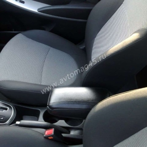 Подлокотник  Hyundai Solaris Хендай Солярис 2011-2017г штатный вставной в подстаканник фото 5