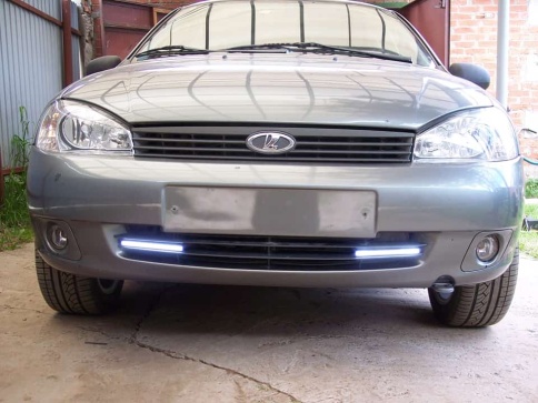 C2R  дневные ходовые плоские 17см 1 диод 4Вт СОВ 2шт гарантия 1 мес    фото 2