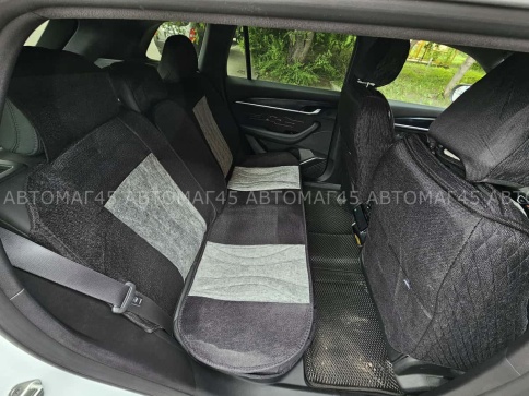 Чехлы  накидки на сиденье вельвет форма 2Д черно-серый комплект 5шт фото 3