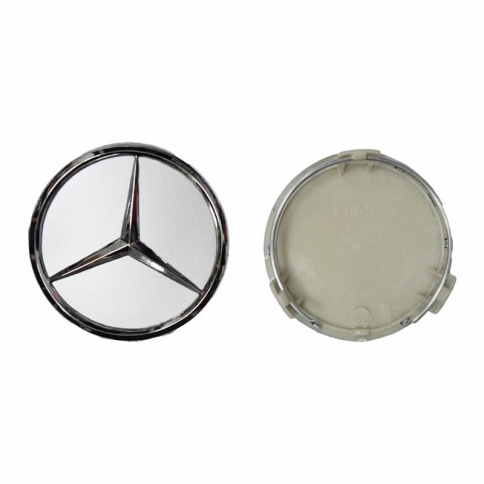 Колпачок ступицы Mercedes 74/70 серебро (191017) фото 1