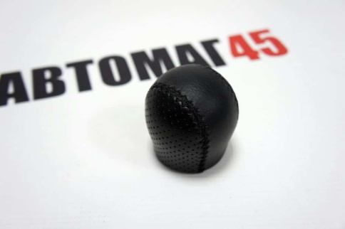 Ручка КПП  универсальная кожа черная 5,5см под кольцо фиксации задней передачи    фото 2