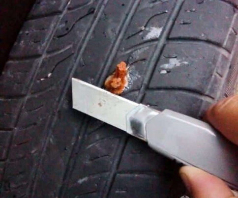 CityUP  набор для ремонта бескамерных шин рашпиль шило жгуты клей    фото 2