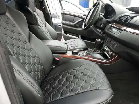 Драйв  чехлы универсальные Соты экокожа черный черный комплект    фото 4