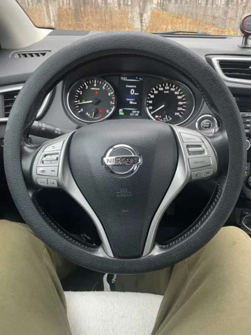 C2R  оплетка руля силиконовая черная универсальная фото 4