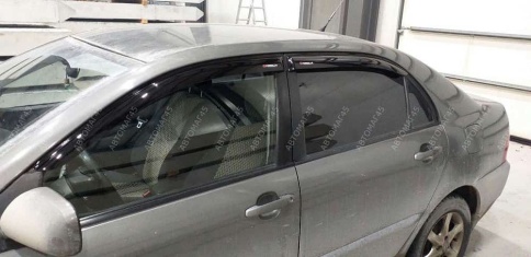 VAD  дефлекторы окон Toyota Corolla Тойота Королла седан 2000-2006г комплект 4шт    фото 6