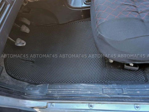 EVA ЭВА  коврики в салон ВАЗ 2109 2114 2115 черные рисунок ромб  комплект 5шт    фото 1