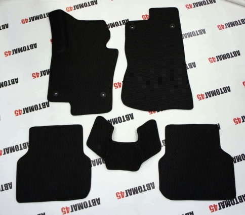 EVA ЭВА  коврики в салон Volkswagen Jetta 2010-2019г 6 поколение черные рисунок соты комплект 5шт   фото 2