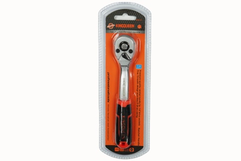 Kingqueen трещотка 1/4 72 зуба 155мм    фото 2