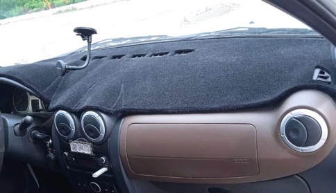 Накидка на панель Largus Ларгус 12-19г Logan Логан до 13г Sandero Stepway Степвей до 15г карпет фото 5