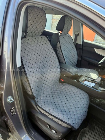 Чехлы  накидки на сиденье лен 2Д серый передние 2шт LEX   фото 17