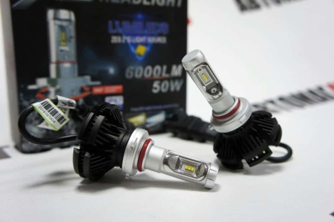 X3 чип  ZES LED 2шт HB4 12В 18W 6000K 4400Lm с обманкой гарантия 1мес    фото 1