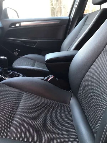 Подлокотник  Opel Astra H Опель Астра H 2004-2011г экокожа вставка в подстаканник    фото 8