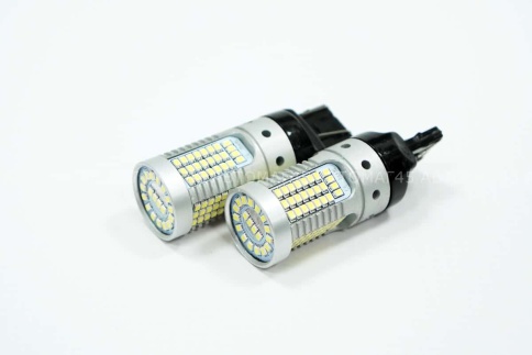 C2R  лампа светодиодная T20 21/5W не биполяр 119SMD canbus без цоколя 5000K 420Lm двухконт белая 2шт фото 5