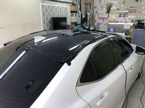 KSF  Автовинил черный глянец 1м х 1,5м    фото 2