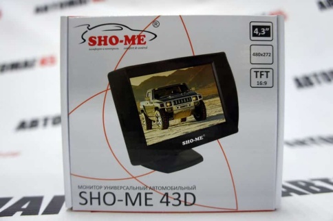 Sho-Me Монитор 43D  универсальный автомобильный 4,3" 480x72    фото 2
