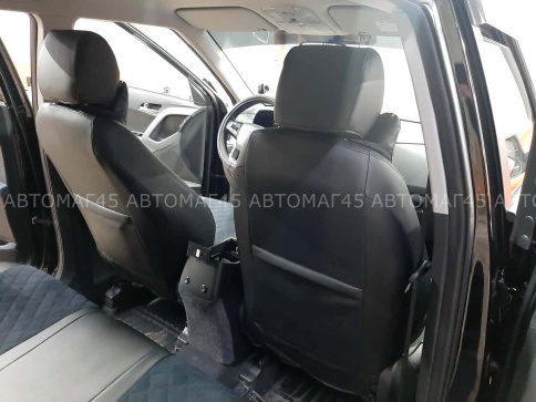 Авточехлы  Hyundai Creta 1 Хендай Крета 1 2015-2021г экокожа алькант черная серая нить ромб г.Ростов фото 6