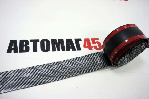 Защитная накладка на пороги авто универсальная карбон 3м фото 4